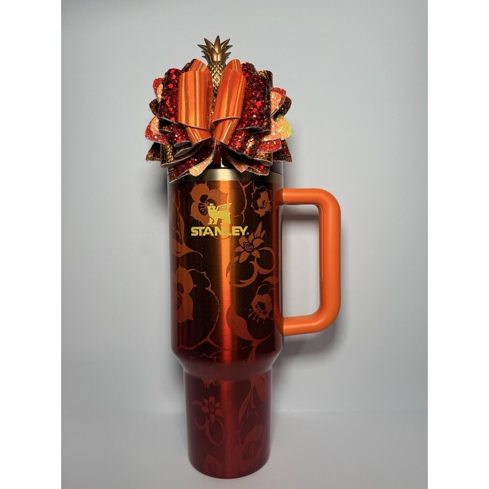 AUTHENTIC Stanley X KAROL G TROPICOQUETA 40oz Tumbler NWT NIB + Custom Bow!